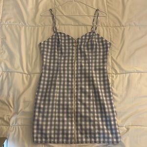 Purple Checkered Dress